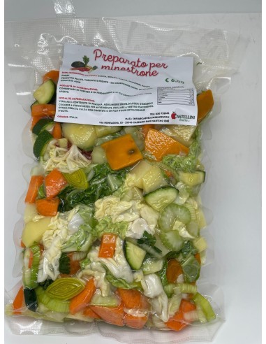 Minestrone sottovuoto con verza gr 700